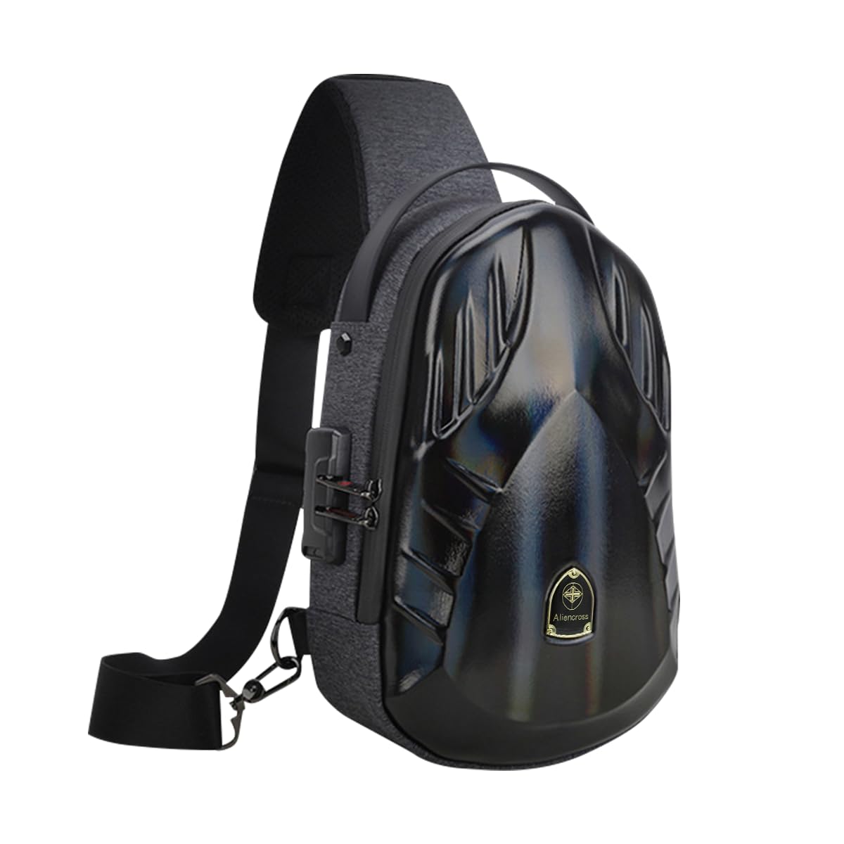 GUSTAVE Sling Bag for Men Fashion Hard Case Side Bag with Combination Lock Anti-theft Shoulder Bag Side Bag Waterproof Outdoor Chest Bag with Quick Release Buckle Strap Crossbody Bags for Travel GUSTAVE Sling Bag for Men Fashion Hard Case Side Bag with Combination Lock Anti-theft Shoulder Bag Side Bag Waterproof Outdoor Chest Bag with Quick Release Buckle Strap Crossbody Bags for Travel